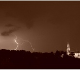 Lightnings over saint Joachim church (Sosnowiec), Photo 620
