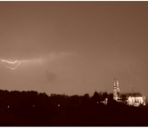 Lightnings over saint Joachim church (Sosnowiec), Photo 622